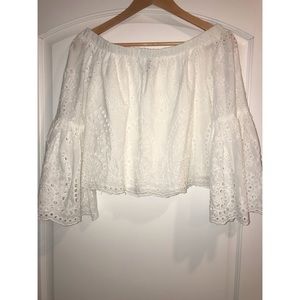 White Off Shoulder Top